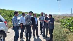 بازديد ميداني دکتر پاکمهر نماینده پنج شهرستان در مجلس شورای اسلامی از پروژه آبرسانی مجتمع روستایی کسبایر