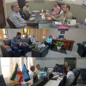 نشستی با حضور مدیر برق شهرستان دیر با شهردار شهر آبدان برگزار شد