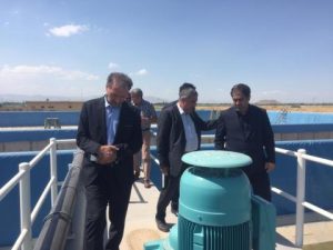 بازدید معاون مهندسی و توسعه شرکت مهندسی آب و فاضلاب کشور از تاسیسات آب و فاضلاب ارومیه