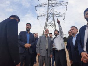 بازديد استاندار قم از مراحل نهايي احداث پست مهم 400 كيلوولت قم 2