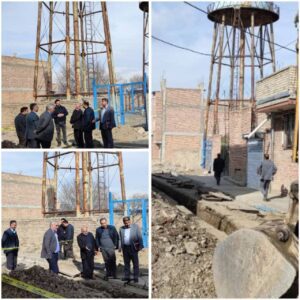آغاز عملیات اجرايي پروژه احداث خط انتقال آب تصفیه شده روستای هفتوان