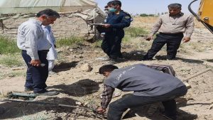 ریشه درختان باعث قطعی آب روستای حسن پیری از توابع شهرستان زهک شد