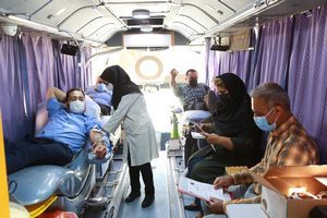 ۱۰ هزار سی سی خون اهدایی کارکنان آبفای شیراز