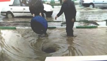 رفع حوادث و اتفاقات بخش فاضلاب در کرمانشاه