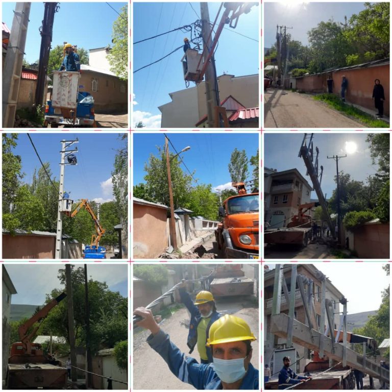 بهینه سازی شبکه برق روستای گوران در شهرستان طالقان