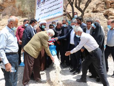 افتتاح پروژه آبرسانی به ۵ روستای مجموعه مظفری شهرستان کوار