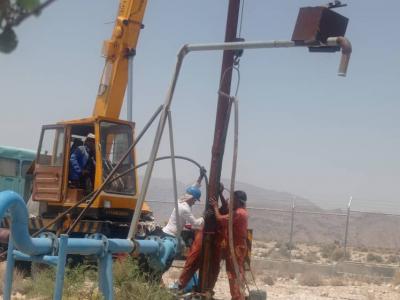 مرمت و بازسازی دو حلقه چاه آب شرب و مجتمع آبرسانی فورک در شهر داراب