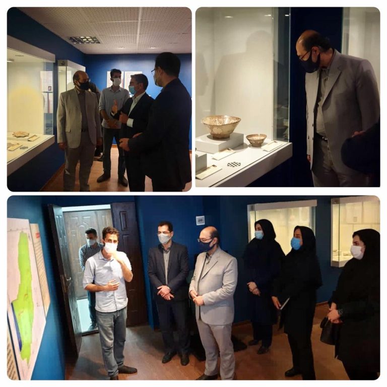 بازدید مدیر عامل آب منطقه ای گلستان از نمایشگاه مشترک شاهکارهای زرین فام در موزه باستانی شهر گرگان