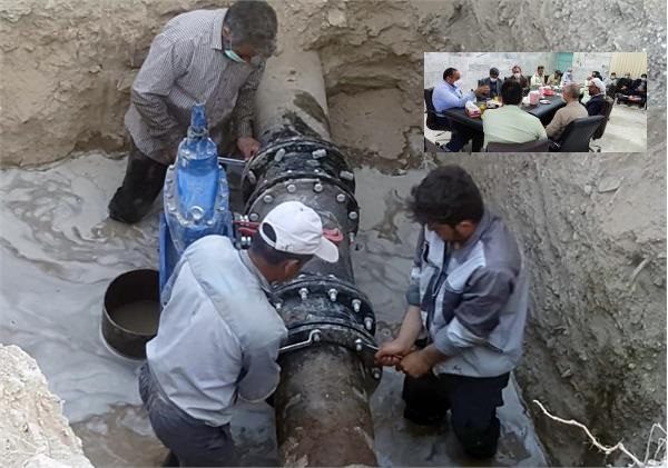 افزایش حجم ذخیره سازی مخازن و توسعه شبکه آب روستایی باقرشهر