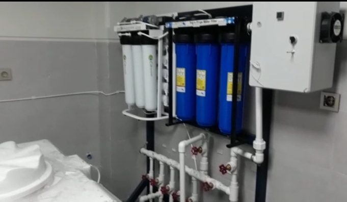 نصب و راه اندازی سیستم تصفیه با جمع آوری آب درین برای شستشو