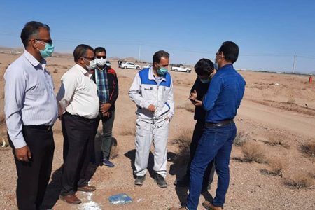 بازدید مدیران ستادی بهره برداری آب شرکت از خطوط انتقال کویر و کوثر طبس
