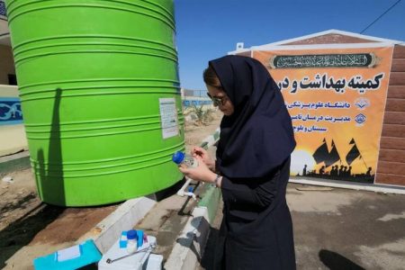پایش کیفیت آب زائران پاکستانی در مرز میرجاوه