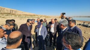 پایش منابع آبی سیستان با حضور استاندار