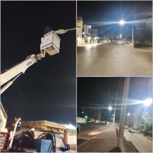 بهبود روشنایی و زیبایی سیمای شهری بندرعباس با نصب چراغ‌های جدید LED