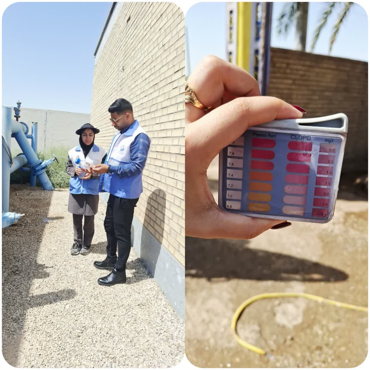 در راستای پایش مستمر کیفیت آب شرب و حفظ سلامت شهروندان