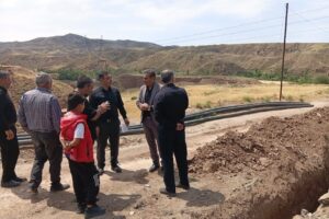 بازدید مدیرعامل آب و فاضلاب خوی از اجرای خط انتقال چاه جدید روستای سیدتاج‌الدین
