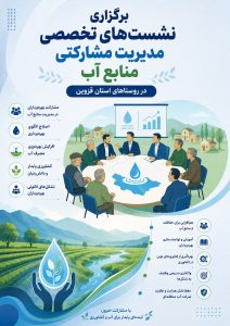 برگزاری نشست‌های تخصصی مدیریت مشارکتی منابع آب در روستاهای استان قزوین