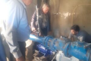 تعویض الکتروپمپ چاه آب شرب روستای مخین