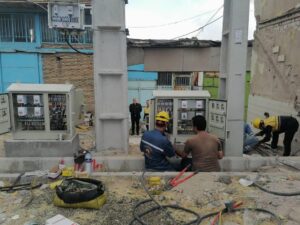 توسعه و جابه‌جایی گسترده تأسیسات برق در ورودی پل شهدای قره‌داغ با اعتبار ۱۰۰ میلیارد ریالی