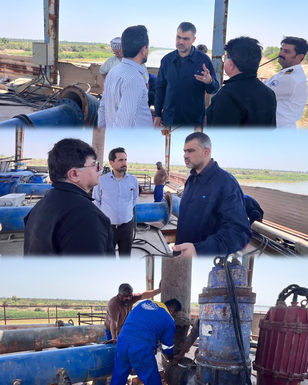 بازدید-مدیرعامل-آبفای-اهواز-از-اسکله