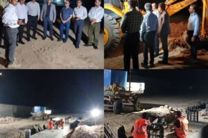 بازدید سر زده شبانه از نیروگاه ۲۰۰ مگاواتی درحال احداث دشتی