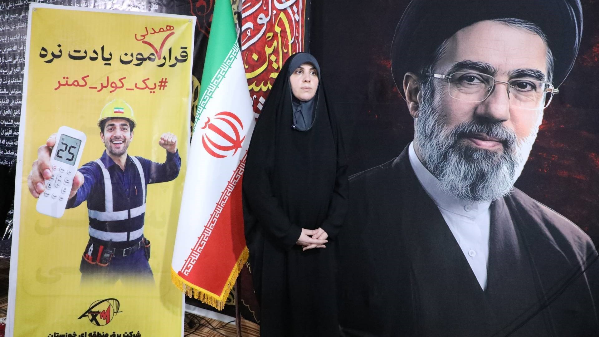 بازدید مشاور امور زنان و خانواده وزارت نیرو از موکب شهدای برق منطقه‌ای خوزستان در چذابه