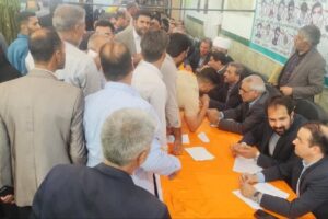 برپایی میزهای خدمت در مصلی نماز جمعه سراسر استان خراسان شمالی