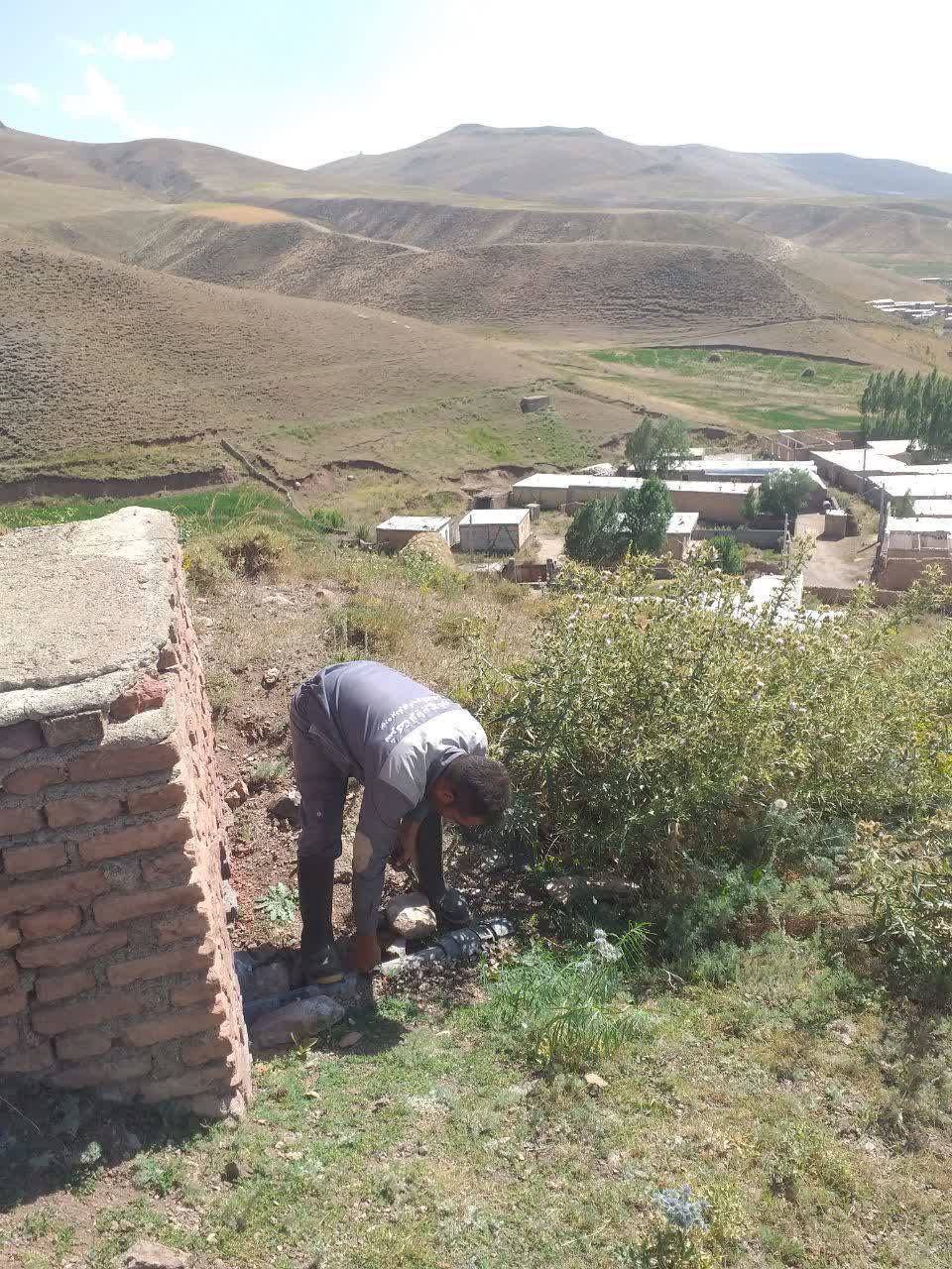 تعمیر شیر فشارشکن خط انتقال روستای میرعمر خوی