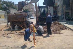 رفع اتفاق در شبکه‌های آبرسانی بجنورد و آشخانه در تعطیلات پایانی ماه صفر