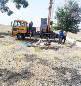 رفع مشکل کم آبی ۵۰۰ مشترک روستای شاداب نیشابور با احیای چاه آب شرب