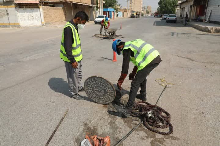 کاهش-حوادث-شبکه-فاضلاب-اهواز-در-نیمه