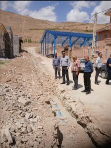 آغاز عملیات اجرای خط انتقال چاه جدید روستای «اهنز» در بخش ارجمند به طول ۱۲۰۰ متر