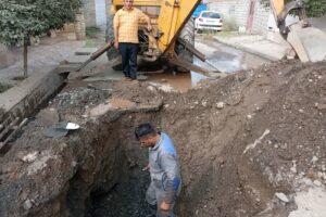 رفع حادثه شبکه آبرسانی در سه روستای بخش فیرورق