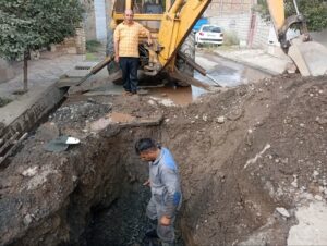 رفع حادثه شبکه آبرسانی در سه روستای بخش فیرورق