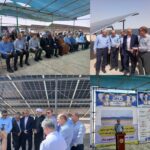 افتتاح ۳ ساختگاه انرژی خورشیدی با ظرفیت مگاوات در روستای محمد آباد شهرستان دشتی