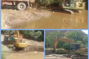 لایروبی ۱۵۰۰ مترمربع از بند انحرافی کهمان