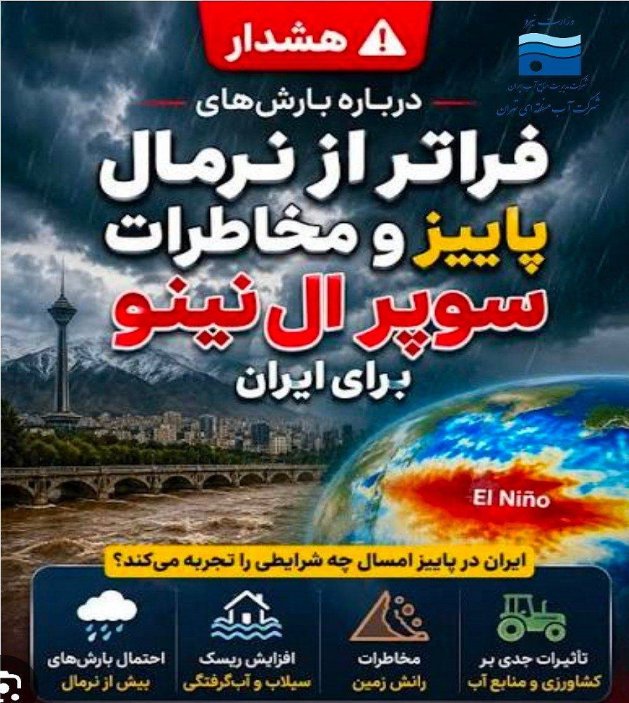 آماده‌باش سدهای تهران برای مدیریت سیلاب و تأمین پایدار آب شرب