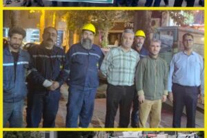 حضور پرشور کارکنان شرکت توزیع نیروی برق استان البرز در رزمایش «جانفدایان البرزی»