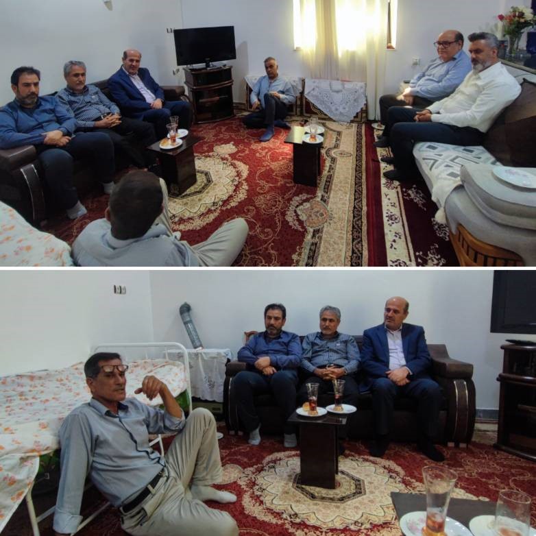 دیدار مدیرعامل و مدیران شرکت توزیع نیروی برق استان بوشهر با خانواده شهید علیباش ماهینی