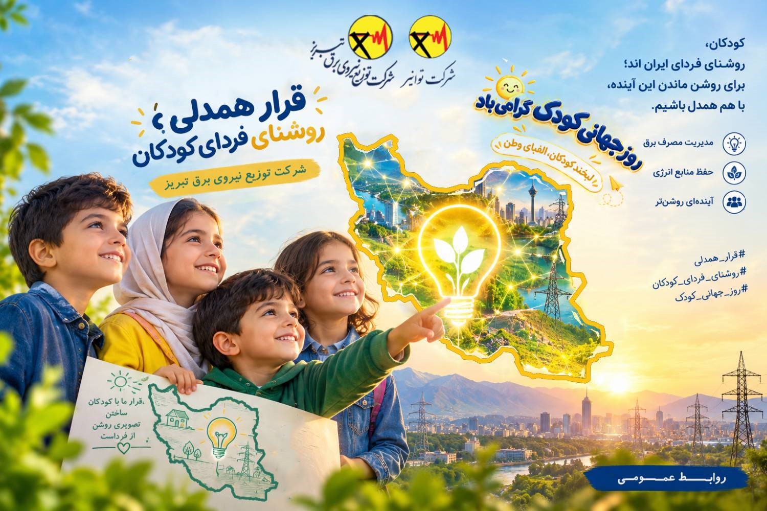 «قرار همدلی؛ روشنای فردای کودکان»، برگزاری جشن روز جهانی کودک در تبریز