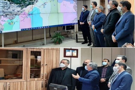 بازدید استاندار سمنان از مراکز دیسپاچینگ و پایش کنتورهای هوشمند در شرکت توزیع برق استان