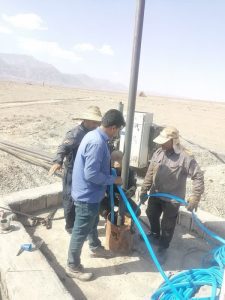 یک حلقه چاه در روستای نسک گلباف کرمان به بهره برداری رسید