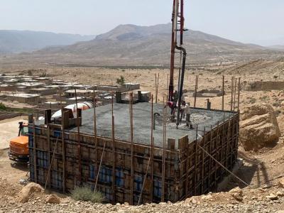 اتمام عملیات تکمیل و ساخت مخزن بتنی ۳۰۰ مترمکعبی روستای شهید دستغیب فیروزآباد