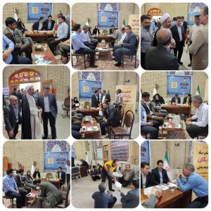 استقرار میز خدمت و پاسخگویی در نماز جمعه ایلام