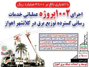 اجرای "1002" پروژه خدمات رسانی در اهواز