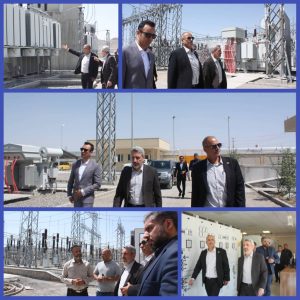 بازدید معاون تحقیقات و منابع انسانی شرکت توانیر از پست ۲۳۰ کیلوولت پرواز زاهدان
