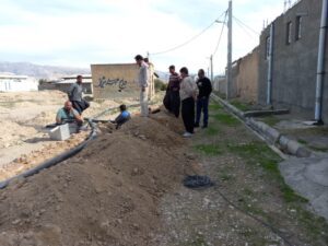 توسعه 650 متر شبکه توزیع آب در روستای ریکا