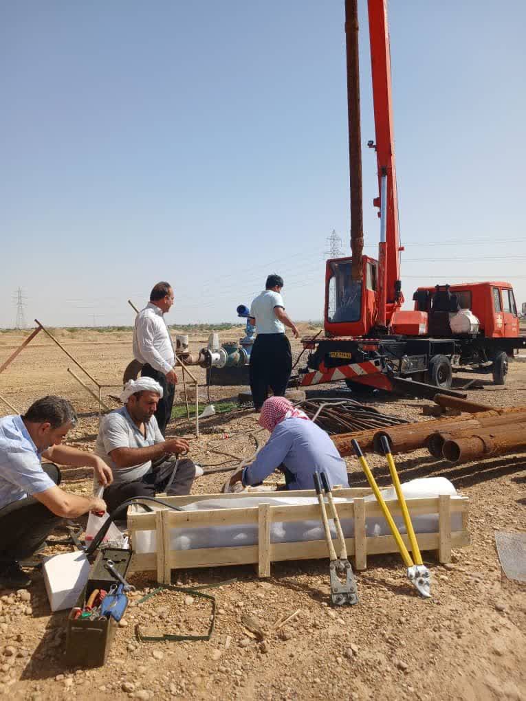 تعویض الکتروپمپ چاه و جلوگیری از بروز تنش آبی شهر دهلران