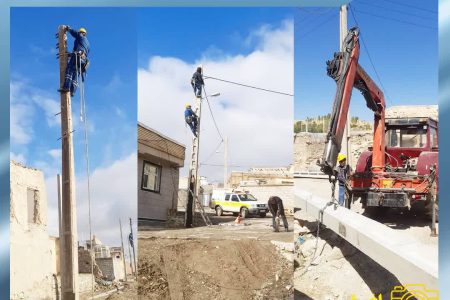 بیش از ۶۰ کیلومتر شبکه توزیع برق تکاب در آذربایجان غربی احداث و بهسازی شد