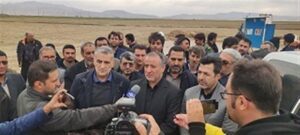 افتتاح پروژه آبرسانی به شهر رضوان شهرستان میامی